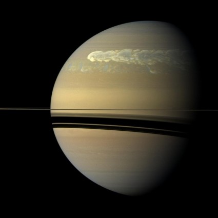 superfície do planeta Saturno
