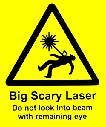 Clipart effrayant laser