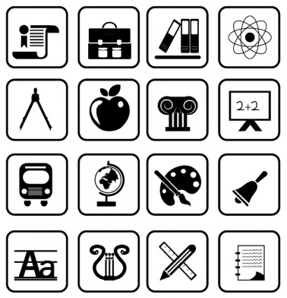 Symbole für Schule und Bildung