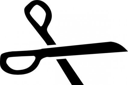 gunting hitam siluet clip art