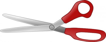 gunting membuka v clip art