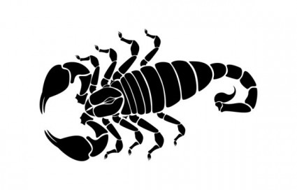 vector silueta de escorpión