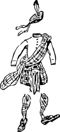 Scotsman s quần áo clip nghệ thuật