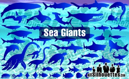 gigantes do oceano de mar