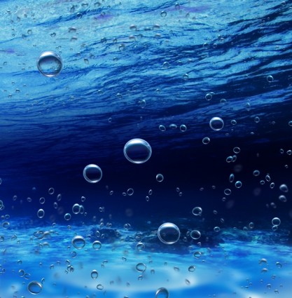 海底水泡高清圖片