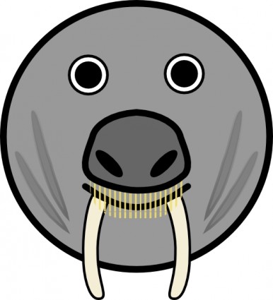 Seal Animal Rounded Face Clip Art
