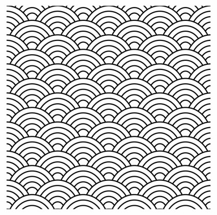 Seamless Fish Scale Pattern Vector