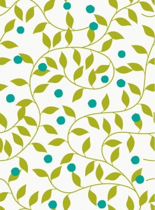 Fondo de vector patrón floral verde transparente