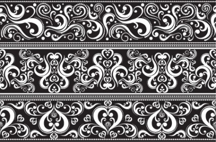 Seamless Lace Vector Patterns