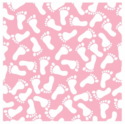 완벽 한 핑크 발자국 패턴