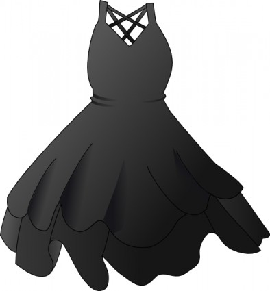 Secretlondon schwarze Kleid ClipArt
