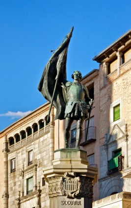 Segovia Spanien statue
