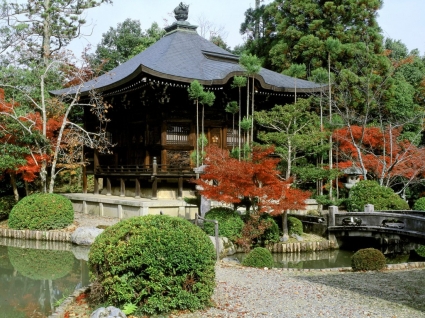 mondo di Seiryō tempio Sfondi Giappone
