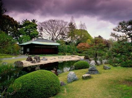 Seiryuen сад обои Японии мир