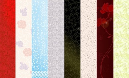 Selection Of Flowers Vector Background