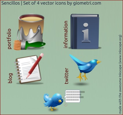 icônes vectorielles sencillo