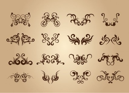 مجموعة من عناصر تصميم ناقل خمر الأزهار
