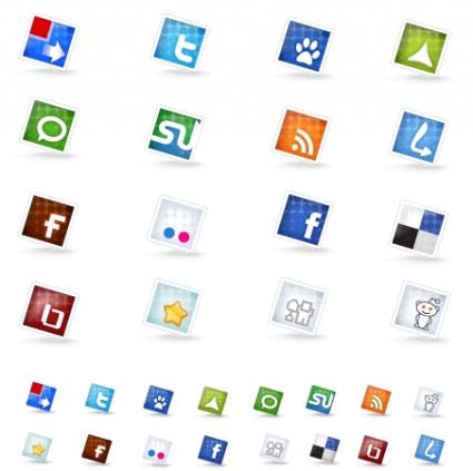 Set Of Social Icons Icons Pack