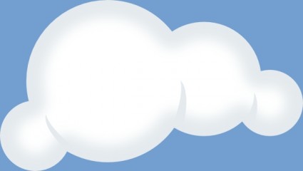 Satz von weichen Wolken ClipArt