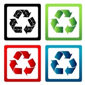 ensemble de symboles de recyclage de vecteur