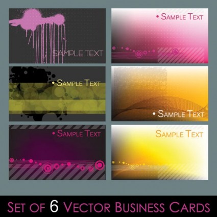 Several Simple Vector Graphics Card Background