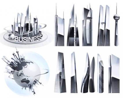 Shiny Vector Business Buildings
