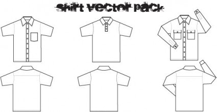 camisa free vector pack
