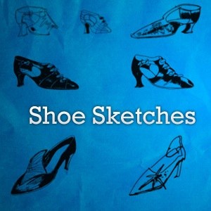 bocetos de zapatos