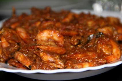 crevettes au curry épices