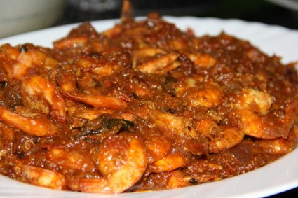 camarão curry especiarias
