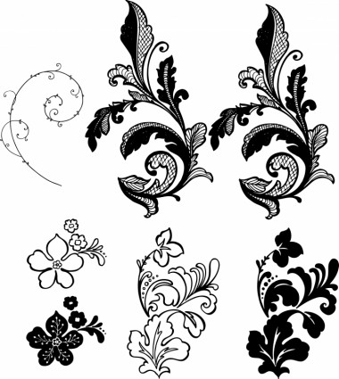 Seite Blumen Hintergrund Muster Vektor