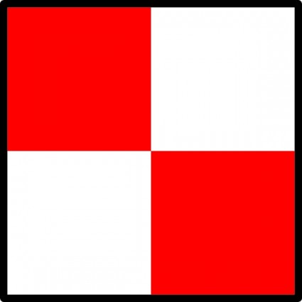 Signal Flag einheitliche ClipArt