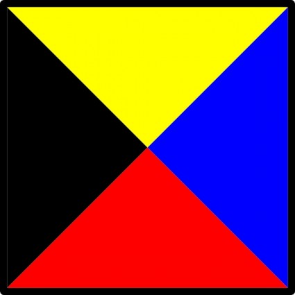 Signal Flag Zulu ClipArt