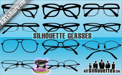 óculos de silhueta
