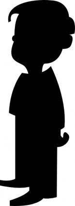silhouette di una ClipArt ragazzo