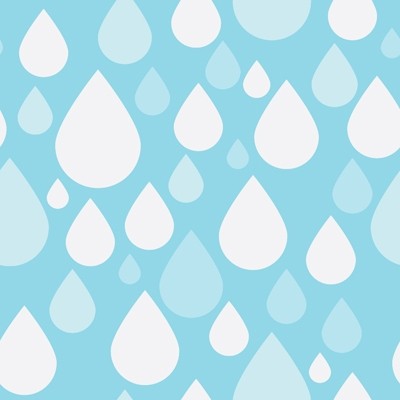 Simple Blue Amp White Raindrop Tiling Pattern