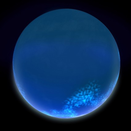 planeta azul simple