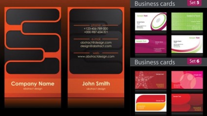 単純なビジネス カードの背景のベクトル