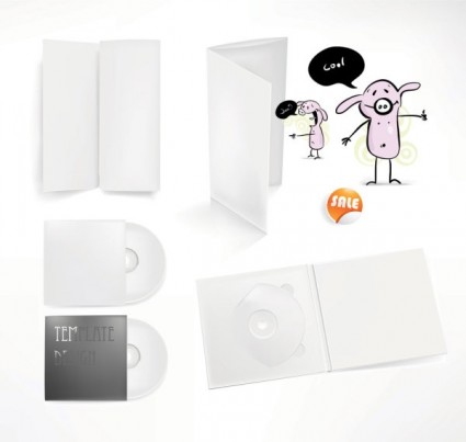 シンプルな cd 包装ベクトル