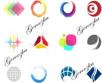 einfache Farbvektor logo