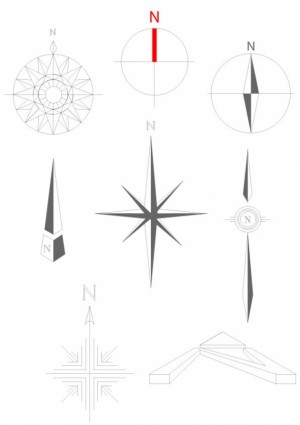 vektor Kompas sederhana