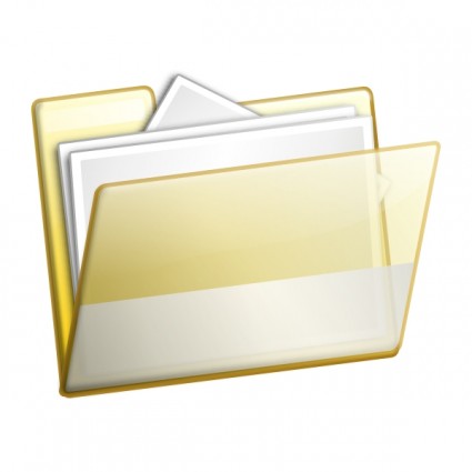 ClipArt di semplice cartella documenti