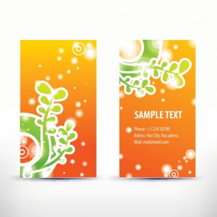 Simple Pattern Business Card Template Vector