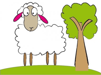 einfache Schafe Vektor