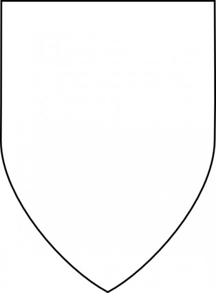 clip art de simple escudo