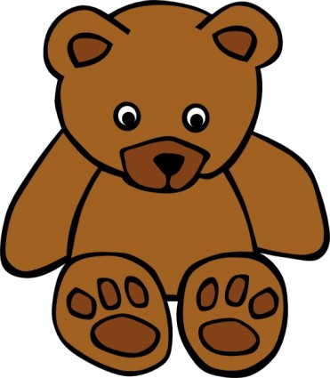 sederhana teddy bear clip art
