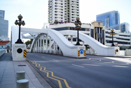 strada di città di Singapore