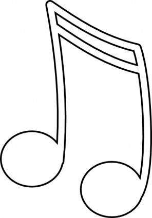 Sixteenth Notes Joined In A Pair Clip Art