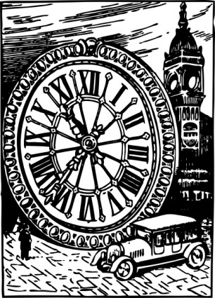 大本钟剪贴画的大小