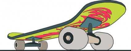 Skateboard Close Up With Design